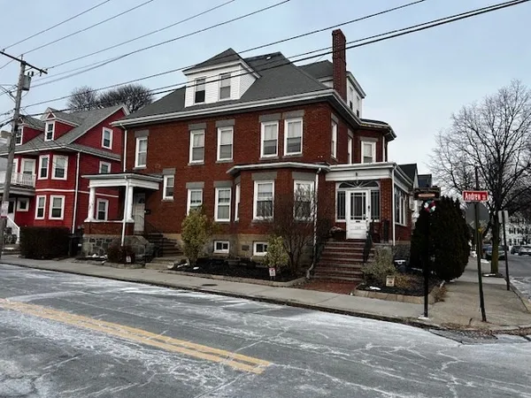 a front view of a house
