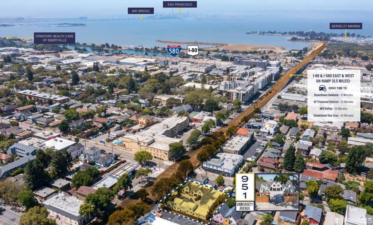951 University Avenue Berkeley, CA 94710 - Photo 34 of 34 an aerial view of a city