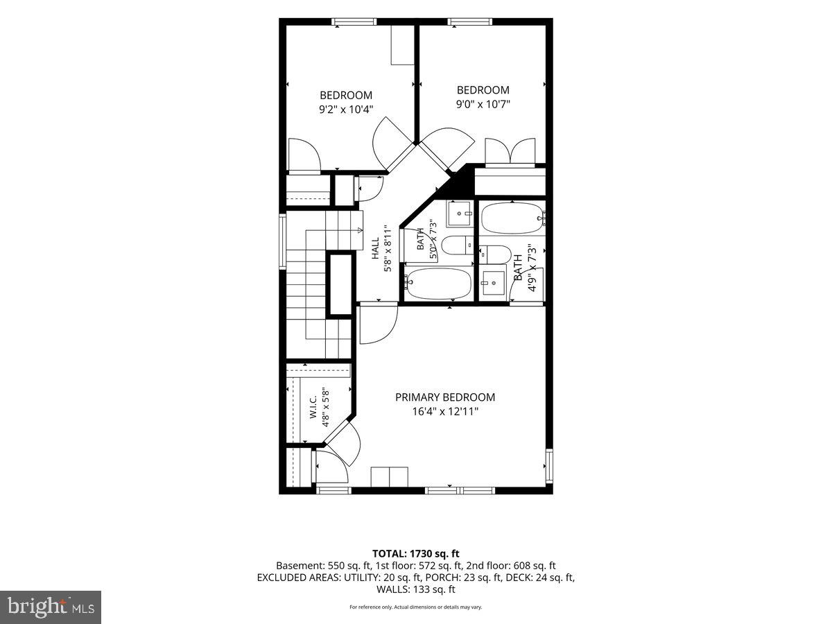 9245 Ridgefield Circle Frederick, MD 21701 - Photo 52 of 53 Upper level floor plan