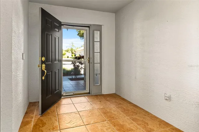 a view of an entryway door