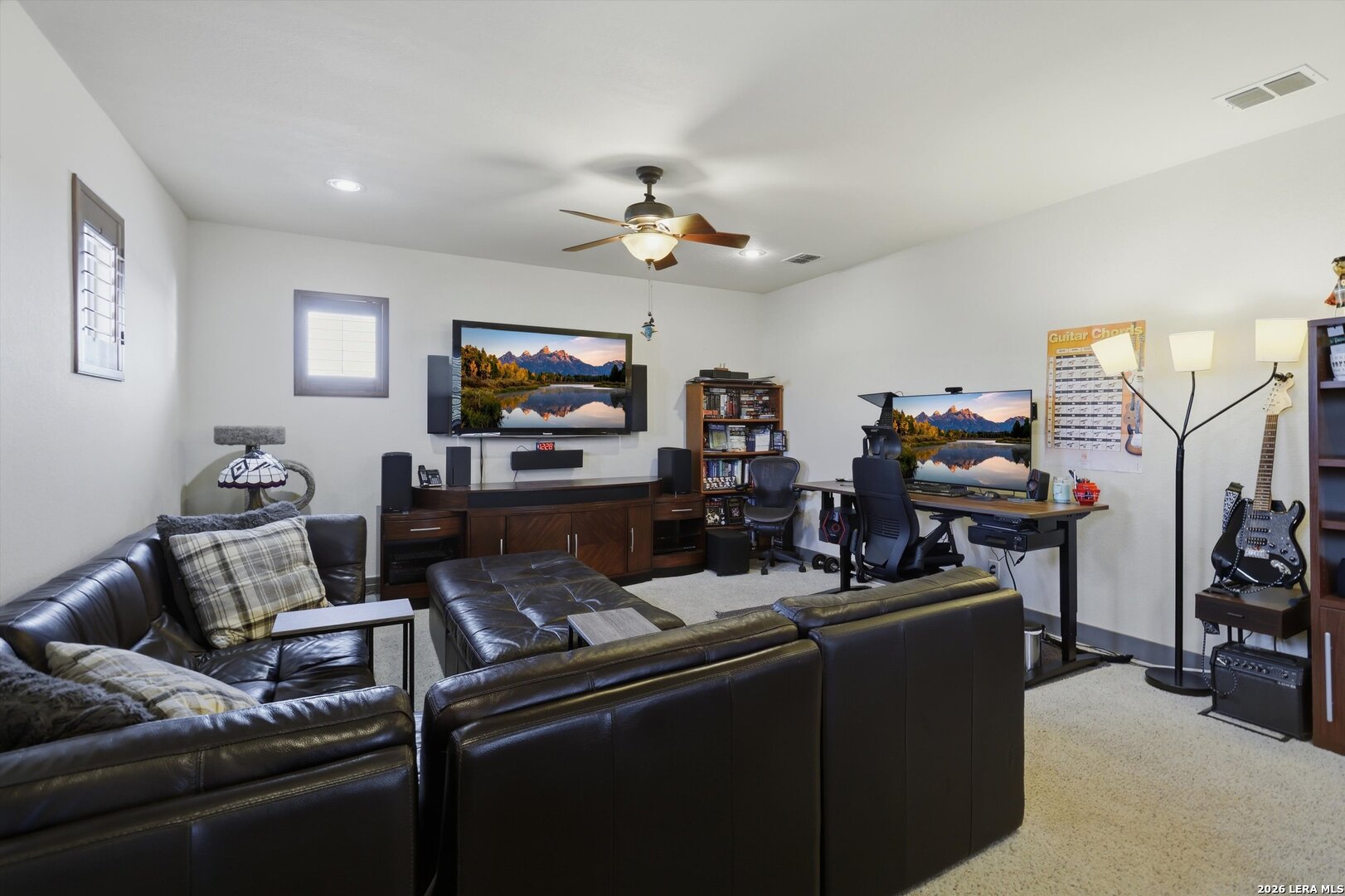 439 Mystic Parkway Spring Branch, TX 78070 - Photo 10 of 39 a living room with furniture and a flat screen tv