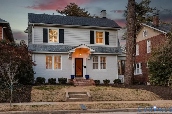 a front view of a house