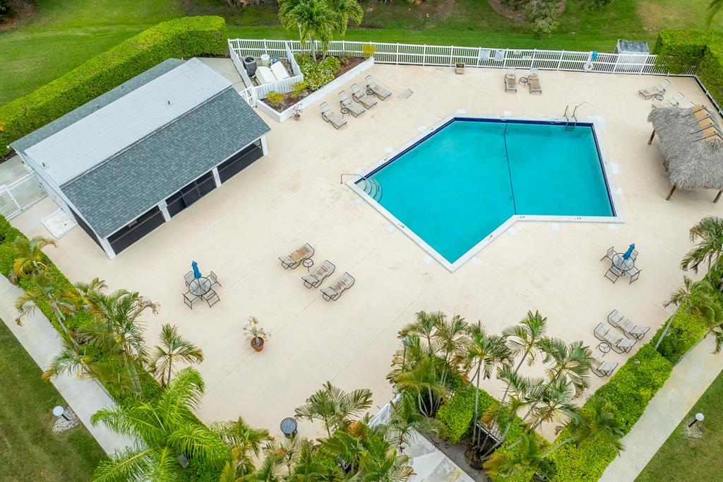 16051 Blatt Boulevard, Unit 212 Weston, FL 33326 - Photo 42 of 52 an aerial view of a house with a swimming pool