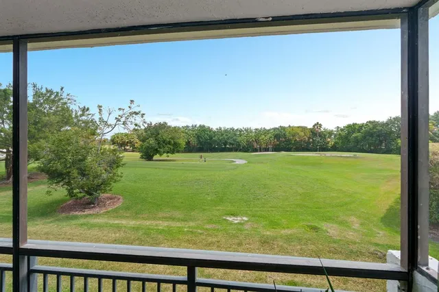 a view of a from a window