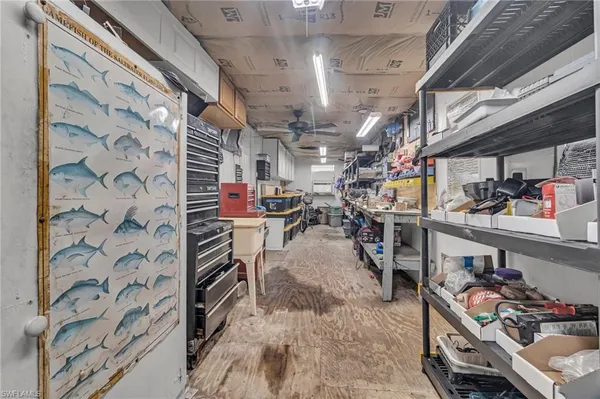 a view of storage and utility room