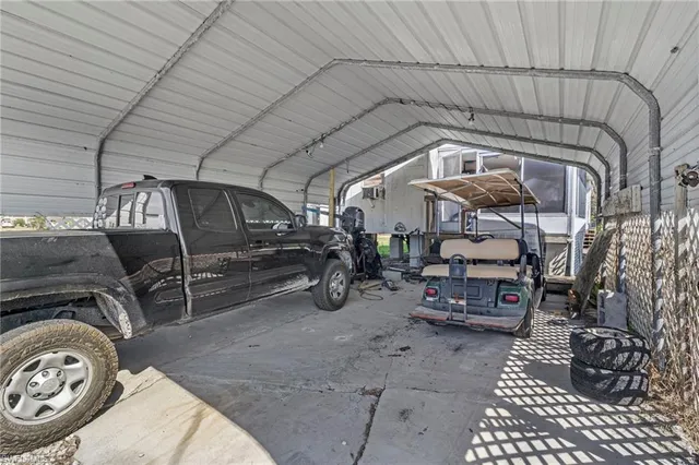 a view of car garage