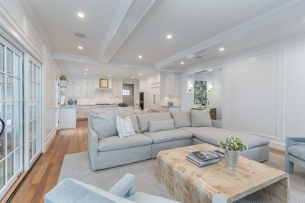 34 Chesterton Road Wellesley, MA 02481 - Photo 5 of 36 a living room with furniture and a view of kitchen