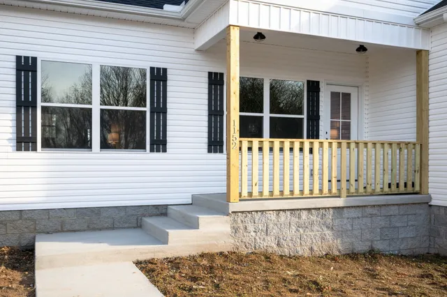 a view of a house with a window