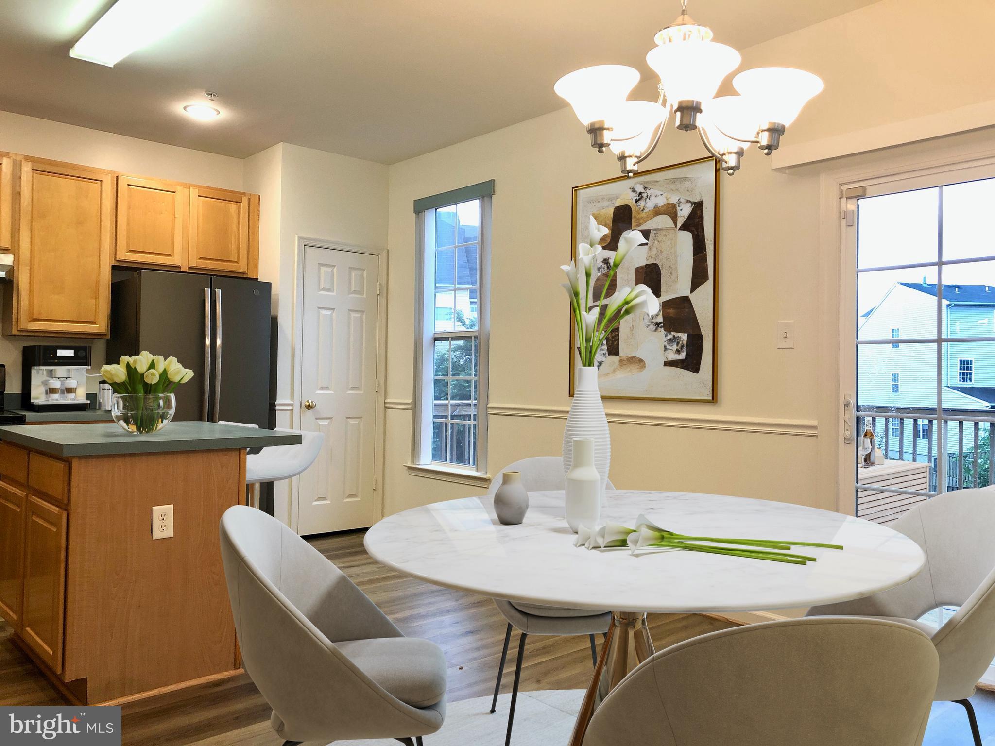5377 Partners Court Frederick, MD 21703 - Photo 8 of 40 Sunny & bright kitchen and dining area (virtual)