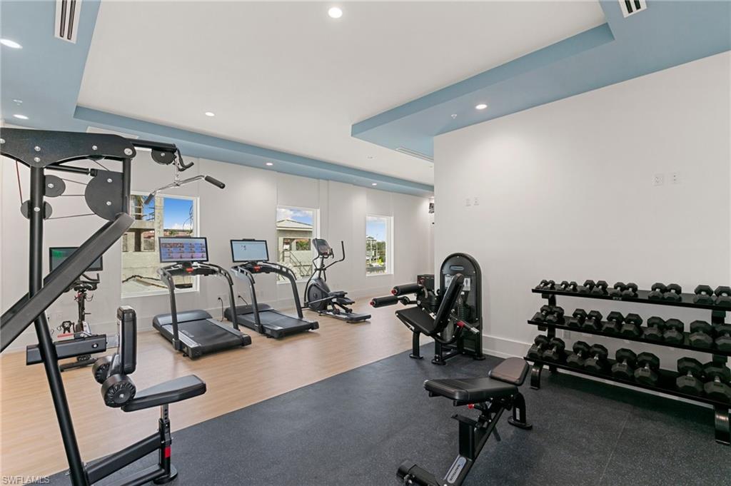 201 8th Street South, Unit 301 Naples, FL 34102 - Photo 36 of 43 a view of a room with gym equipment