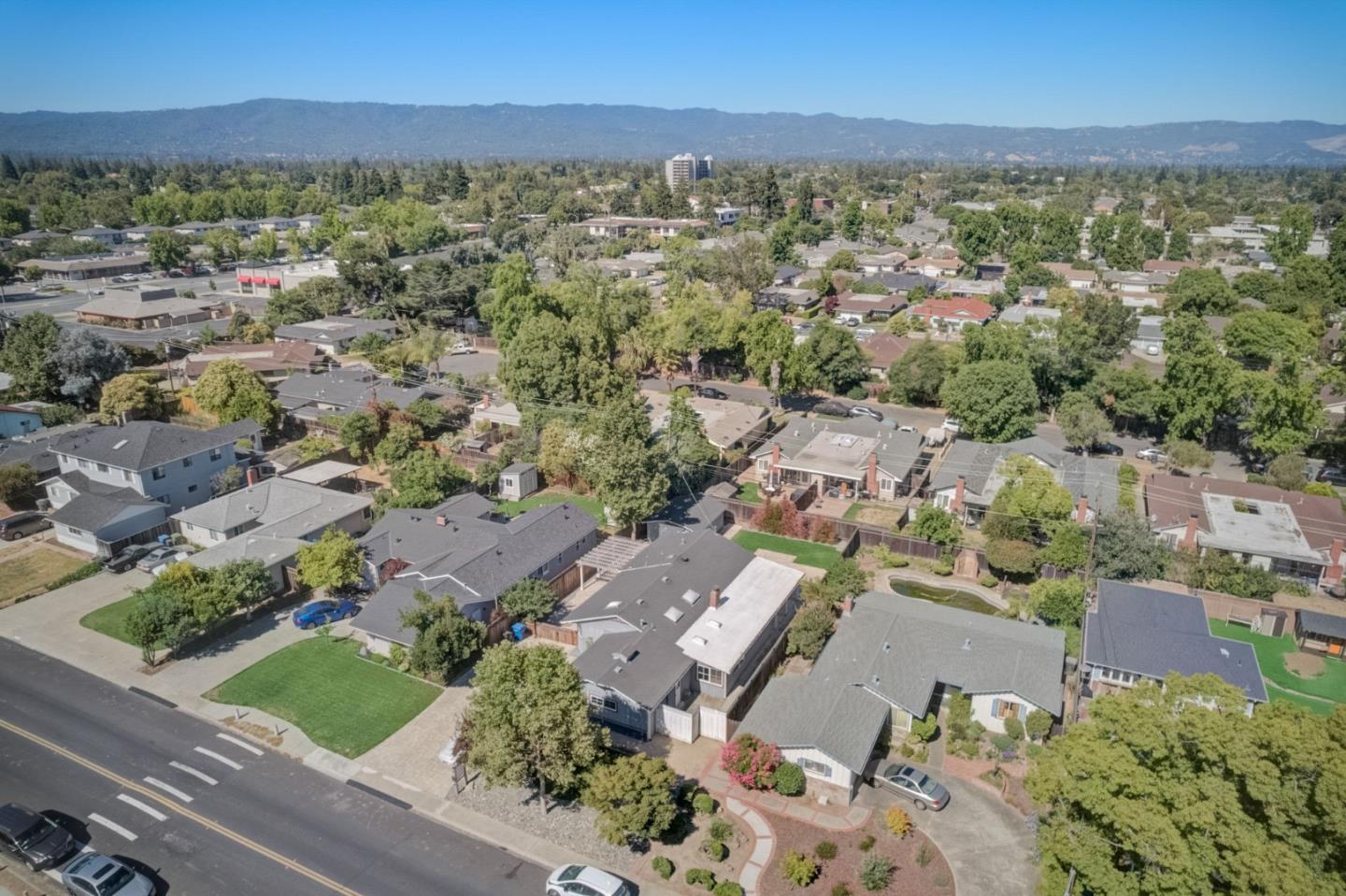 613 North Central Avenue Campbell, CA 95008 - Photo 56 of 66 an aerial view of residential houses with outdoor space and street view
