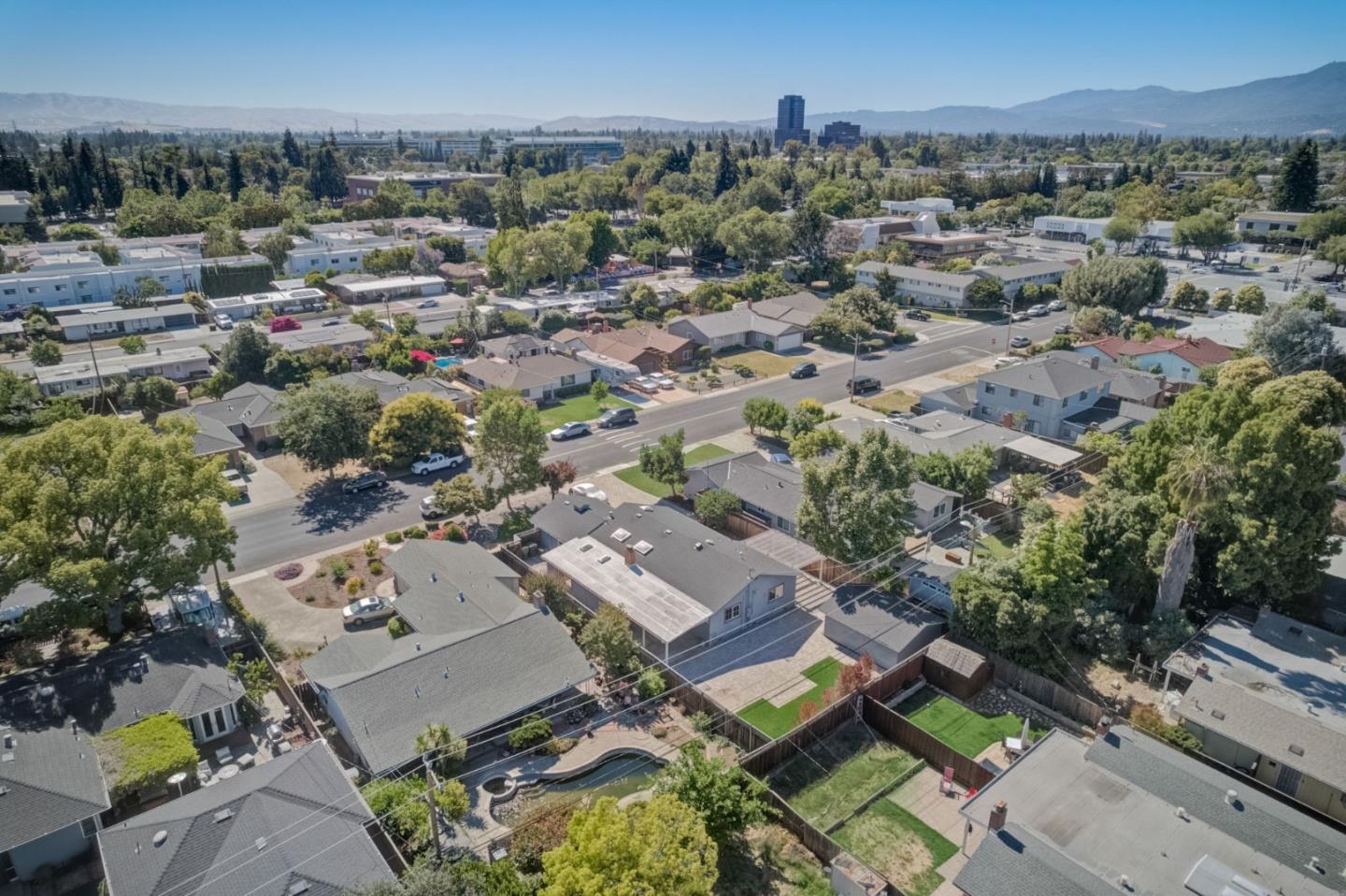 613 North Central Avenue Campbell, CA 95008 - Photo 58 of 66 an aerial view of residential house with outdoor space