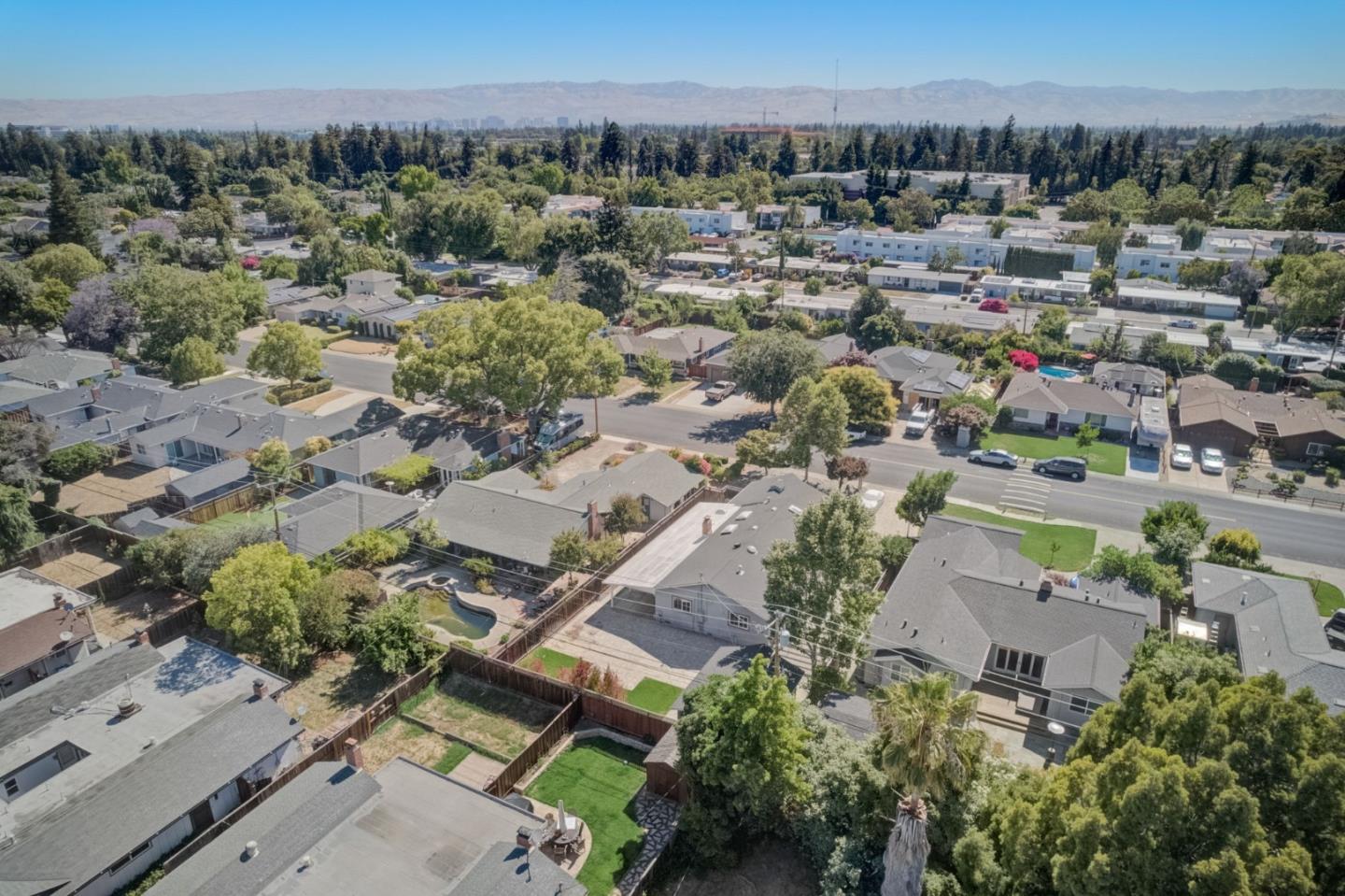 613 North Central Avenue Campbell, CA 95008 - Photo 61 of 66 an aerial view of a city with lots of residential buildings