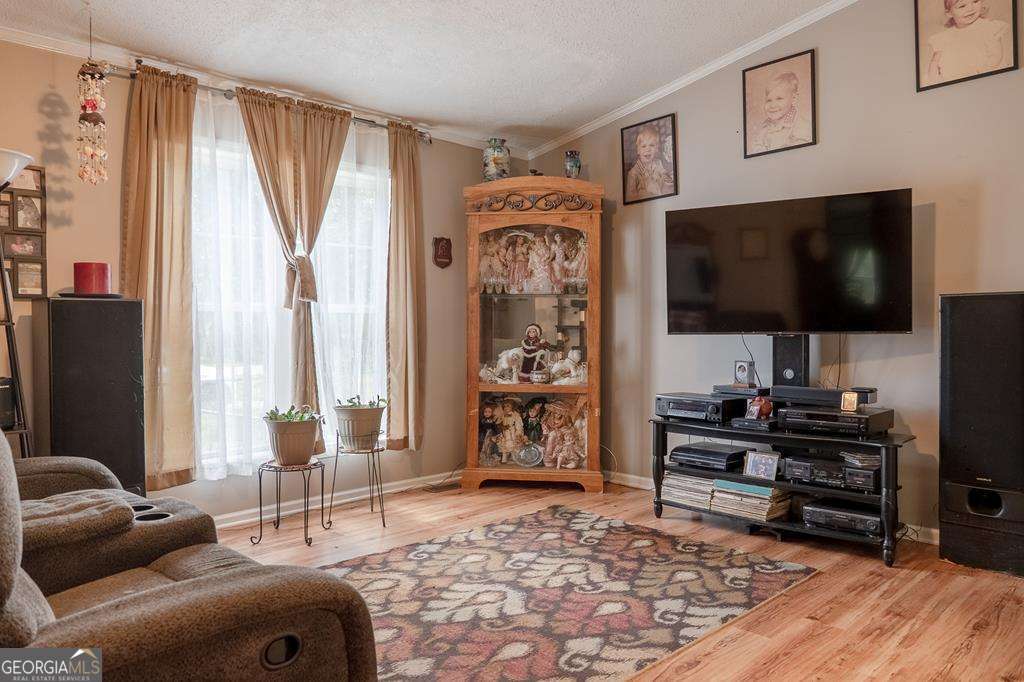 714 Yates Road Bowdon, GA 30108 - Photo 4 of 28 a living room with furniture and a flat screen tv