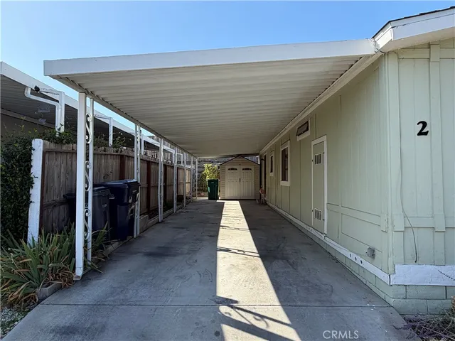a view of a wooden door