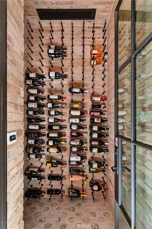 a view of yard from a balcony