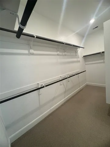 a close view of closet