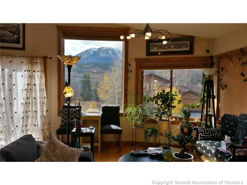 960 Mesa Drive Silverthorne, CO 80498 - Photo 20 of 25 a living room with patio furniture and a fireplace