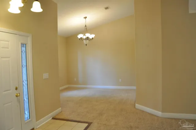 en view of empty room