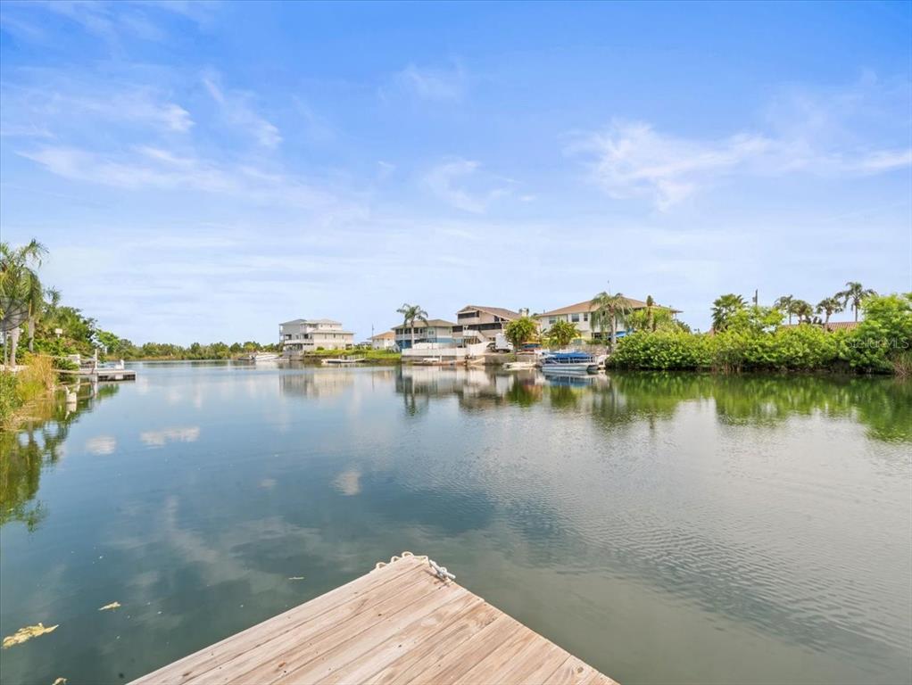 3408 Crape Myrtle Drive Hernando Beach, FL 34607 - Photo 36 of 46 a view of a lake with houses in the back