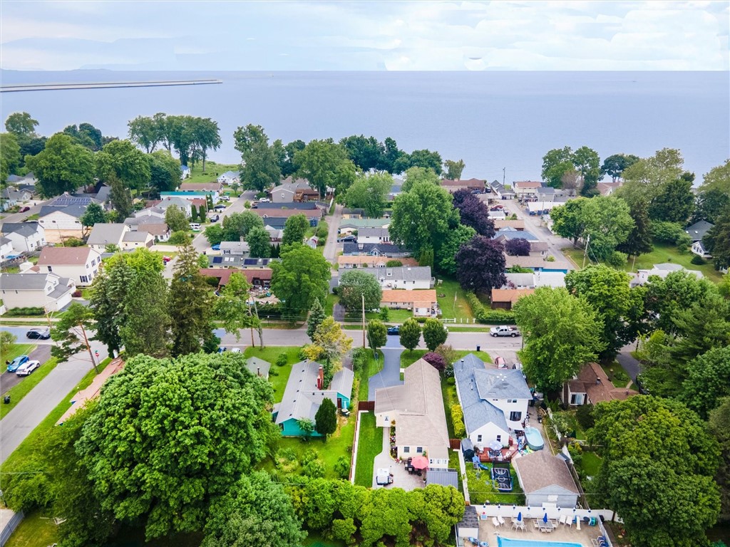439 Rock Beach Road Irondequoit, NY 14617 - Photo 40 of 49 Aerial view from back of 439 Rock Beach Road towar
