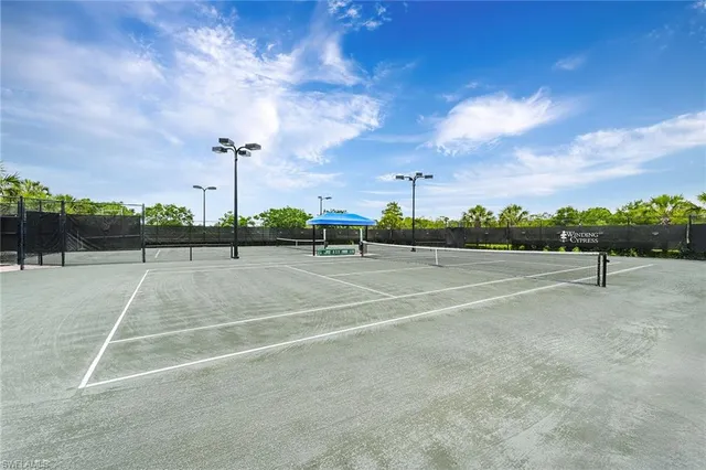 a view of a tennis court