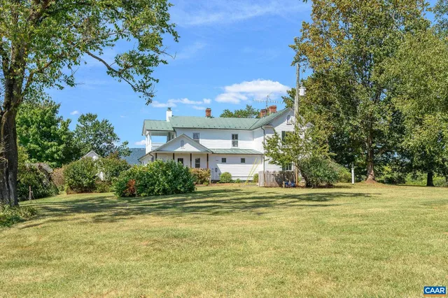 a porch with seating space