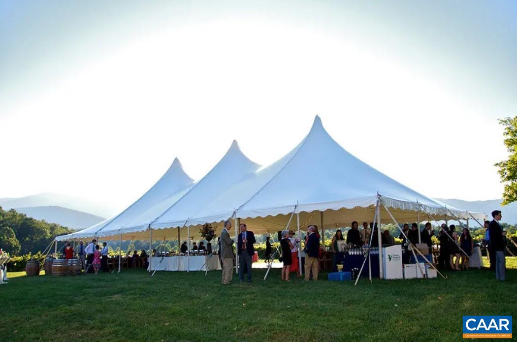 9175 Batesville Road Afton, VA 22920 - Photo 56 of 74 Wedding tent with stunning panoramic mountain background.