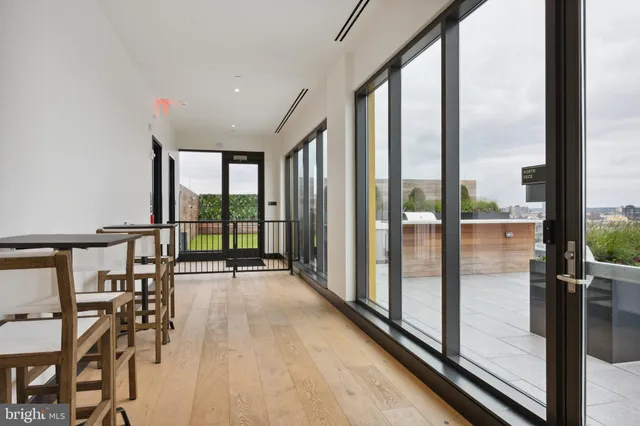 a view of front door with glass door