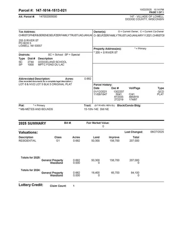 $329,900 | 205 South River Street, Lowell, WI 53557