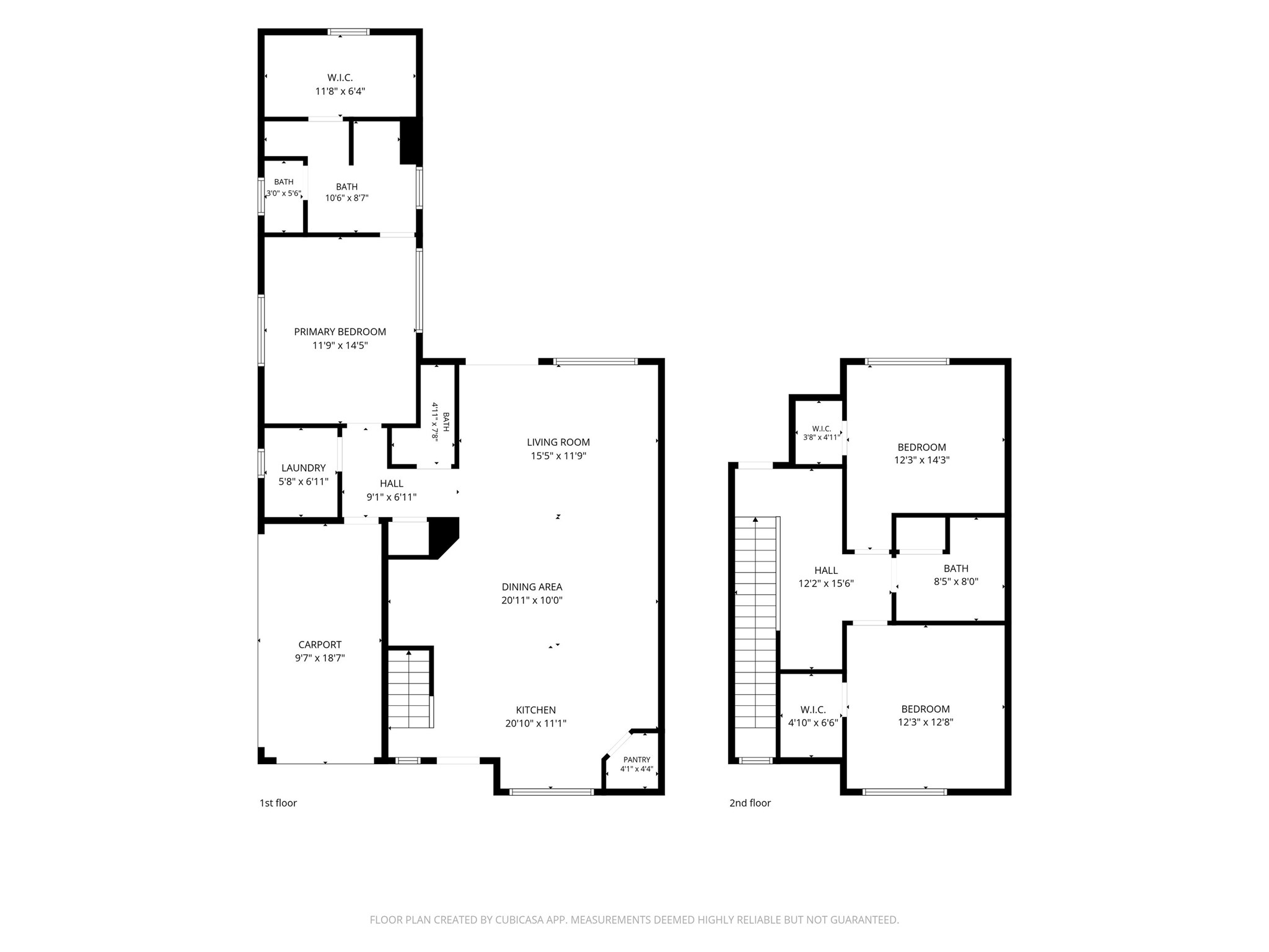 1210 Stobaugh Street, Unit B Austin, TX 78757 - Photo 38 of 40 Visualize the multi-level layout of this thoughtfully designed home, featuring distinct living spaces across two floors.