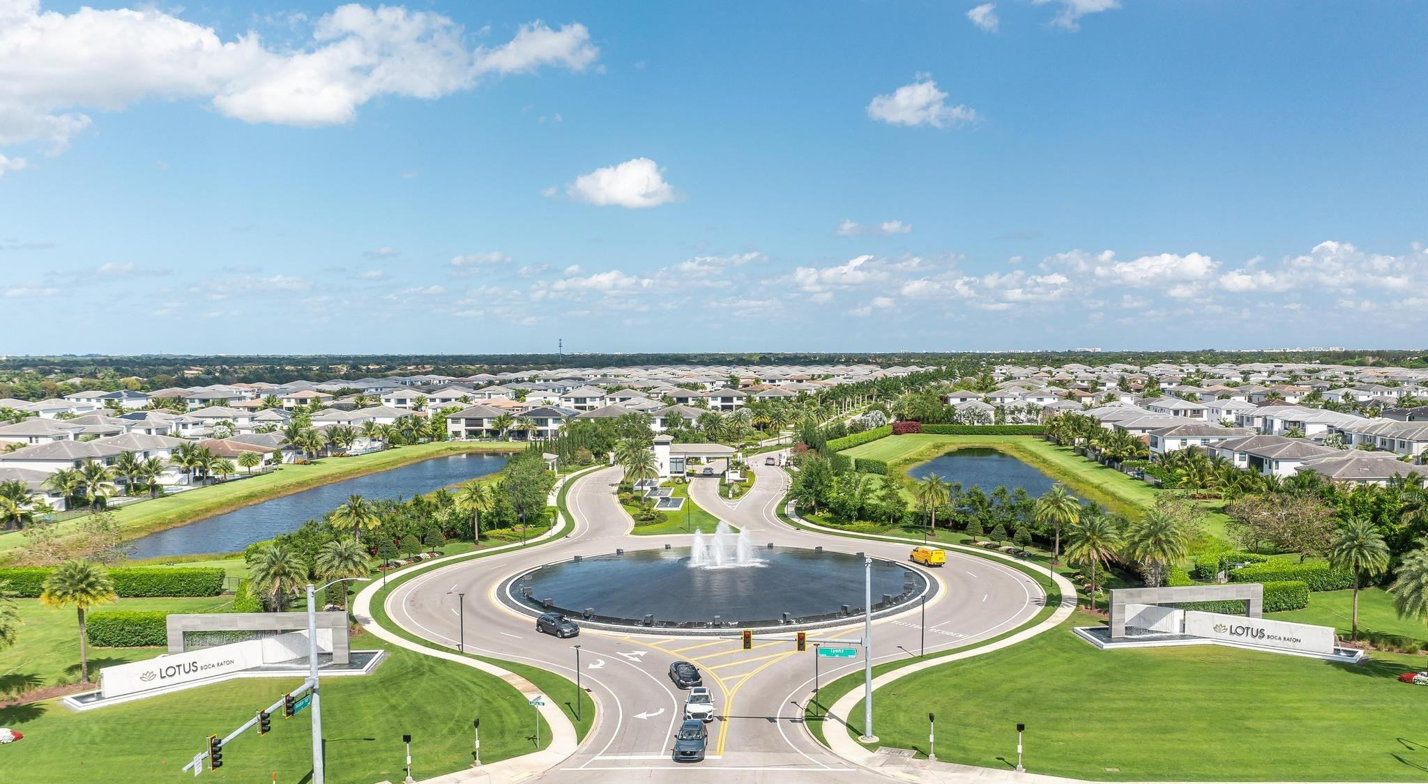 17273 Windy Pointe Lane Boca Raton, FL 33496 - Photo 40 of 56 Lotus Grand Fountain Entrance