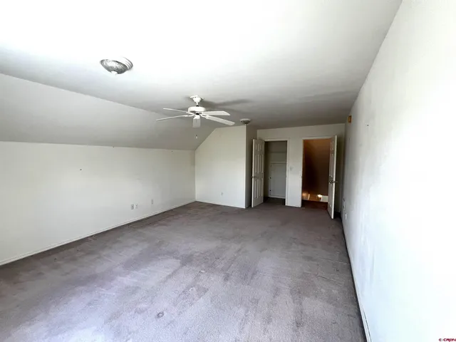 a view of a room with an empty space