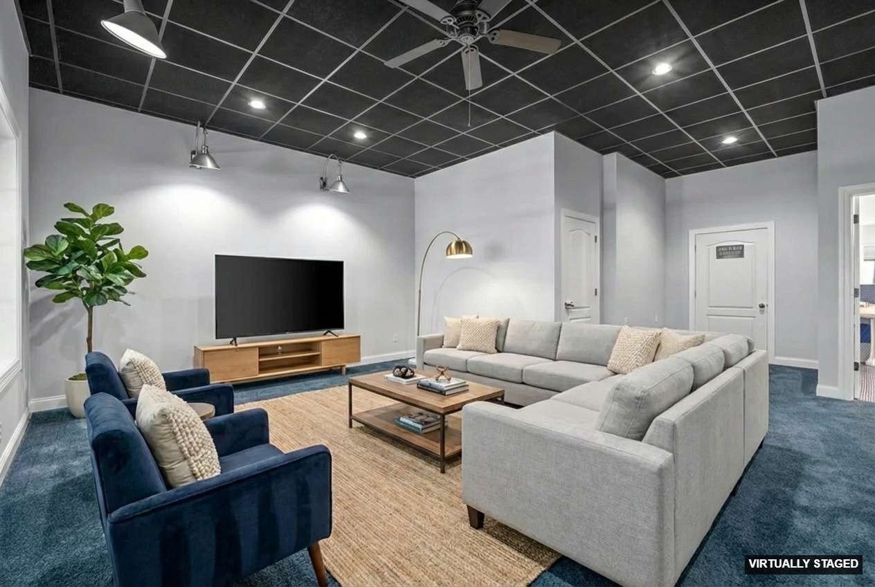 245 Cullom Way Clarksville, TN 37043 - Photo 54 of 74 a living room with furniture and a flat screen tv