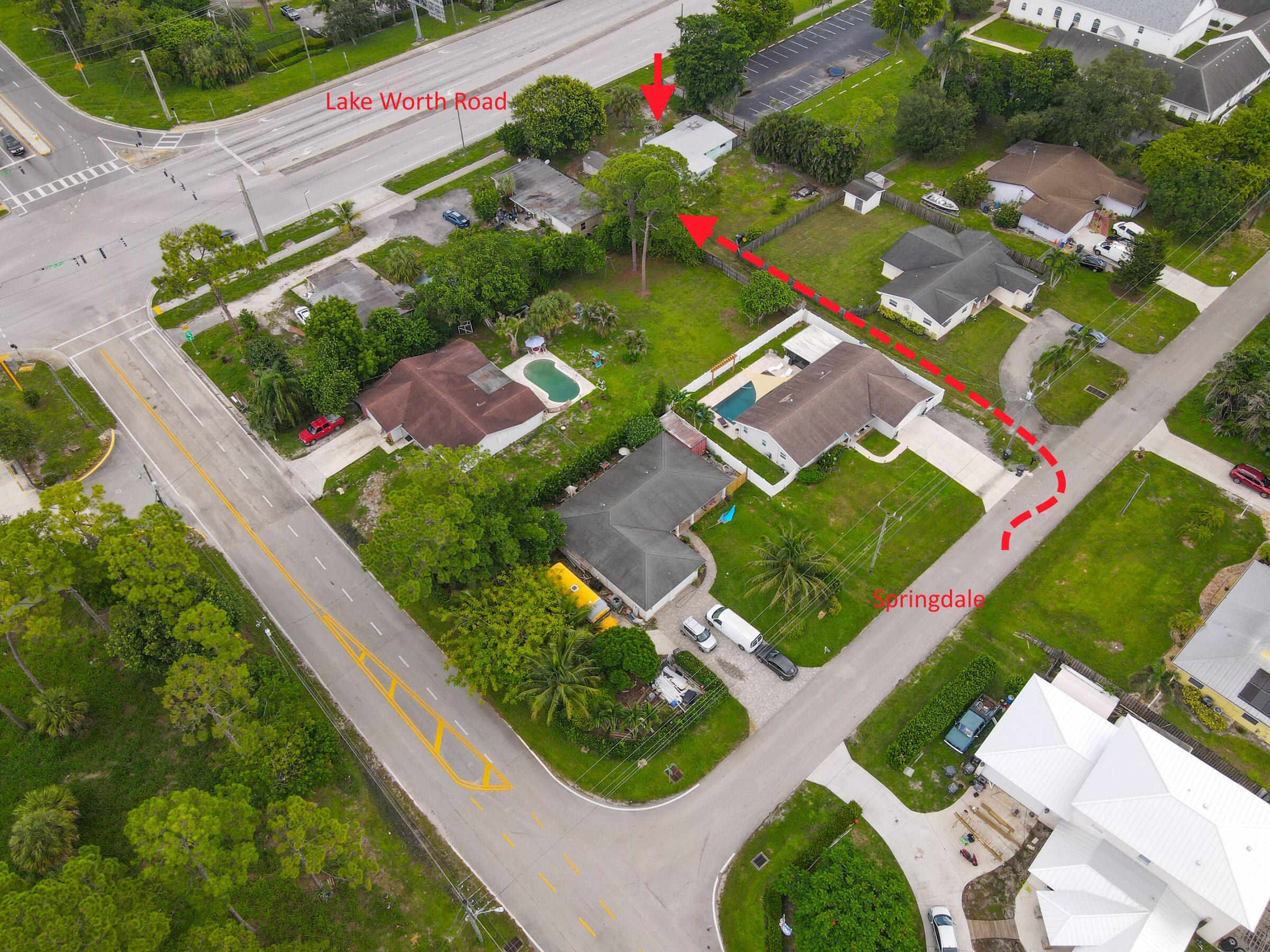 122 Springdale Road Lake Worth, FL 33467 - Photo 12 of 16 an aerial view of a city