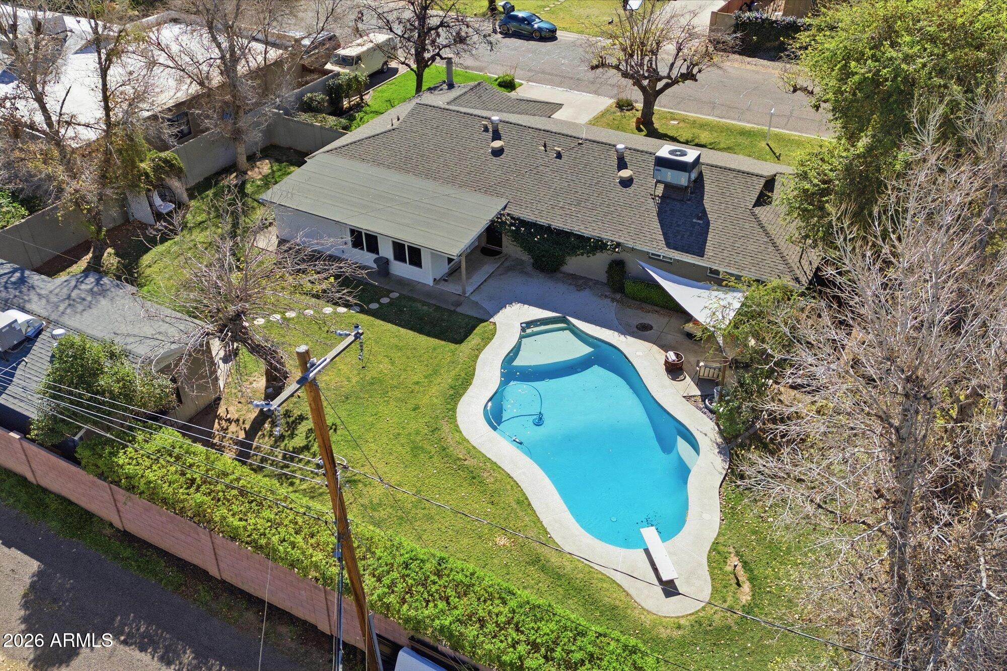 1532 West Loma Lane Phoenix, AZ 85021 - Photo 3 of 21 Arial Backyard view