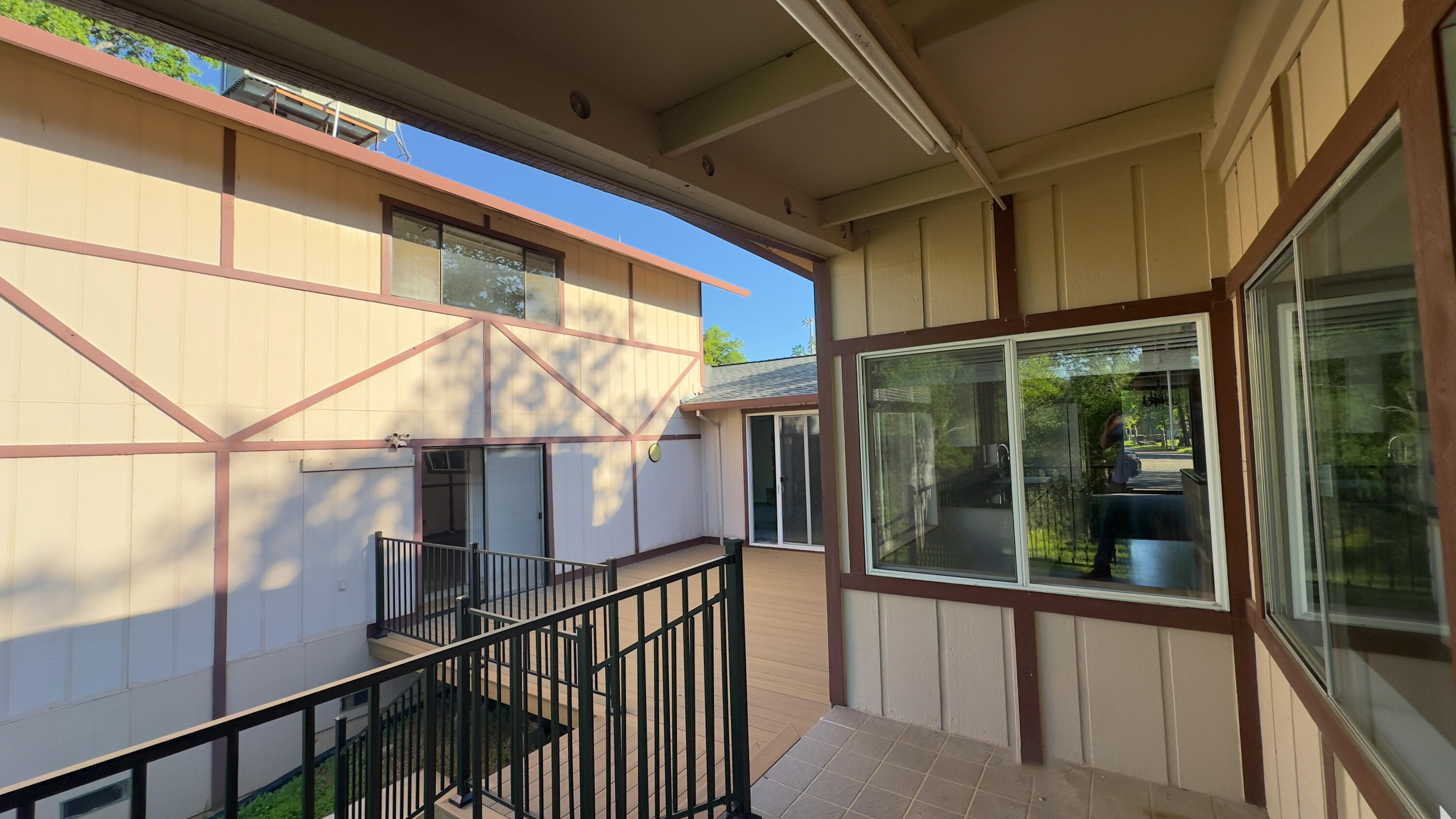 16588 Stanislaus Drive Redding, CA 96001 - Photo 39 of 53 a view of a balcony with a small yard