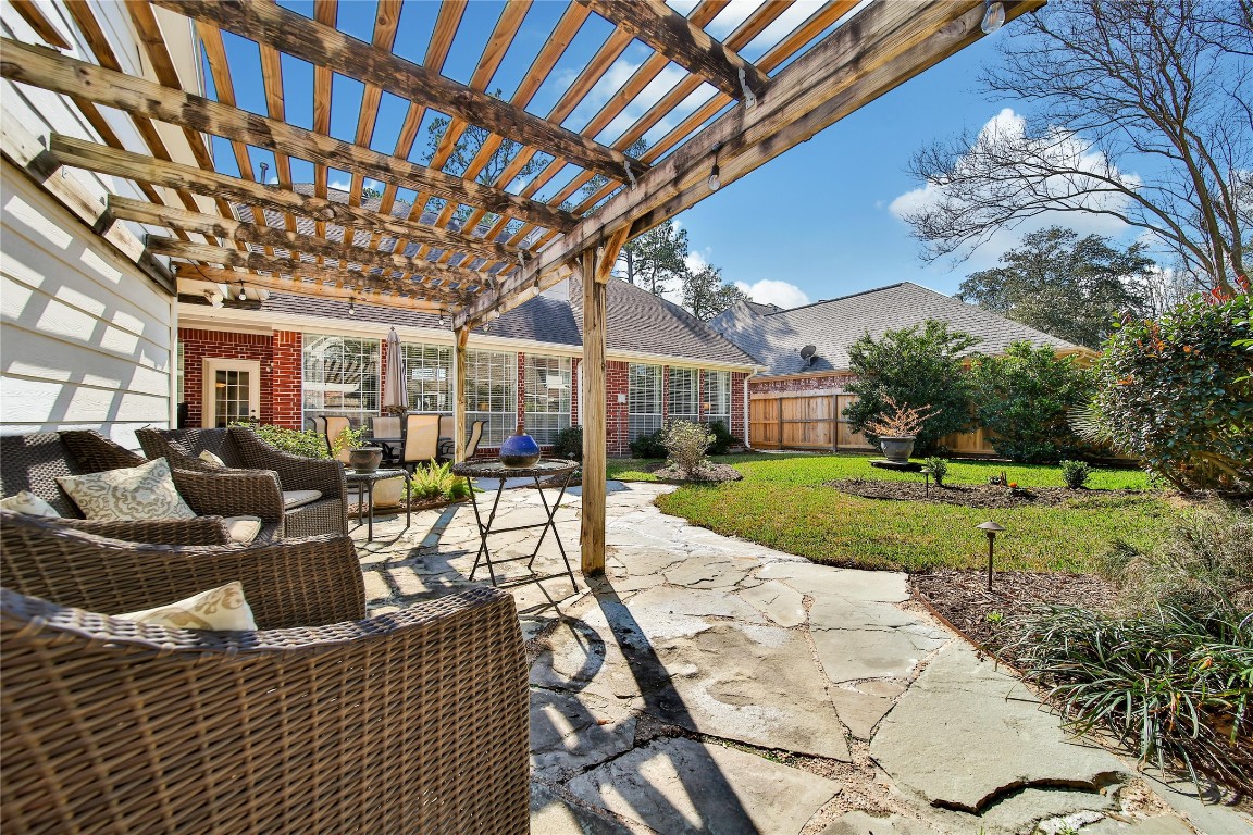 3622 Chessnut Glen Drive Spring, TX 77388 - Photo 34 of 38 a view of a house with backyard porch and sitting area