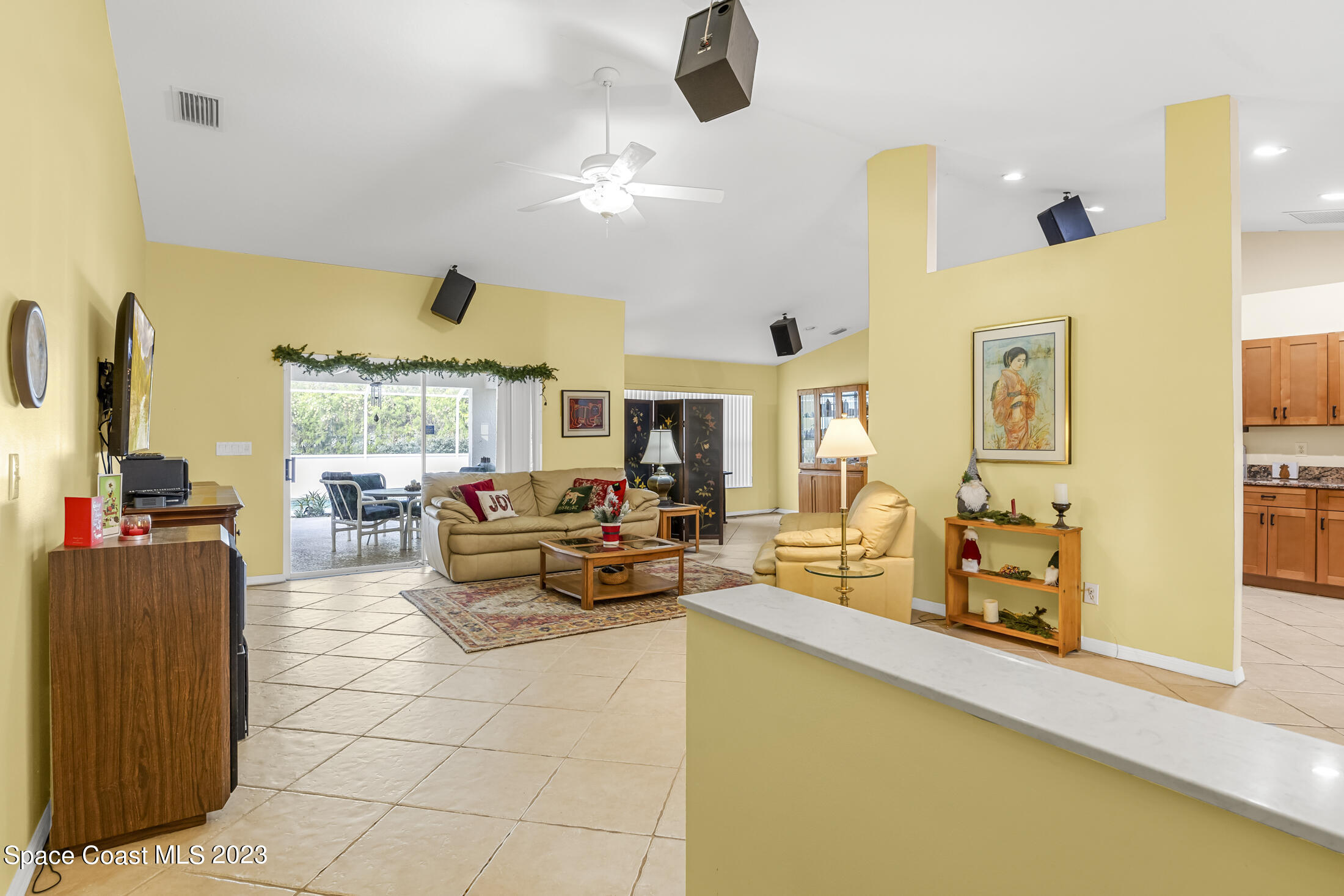 1020 Meadowbrook Road Northeast Palm Bay, FL 32905 - Photo 8 of 25 VIEW FROM FRONT ENTRYWAY