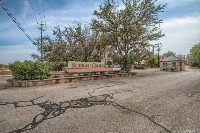 a view of street with houses
