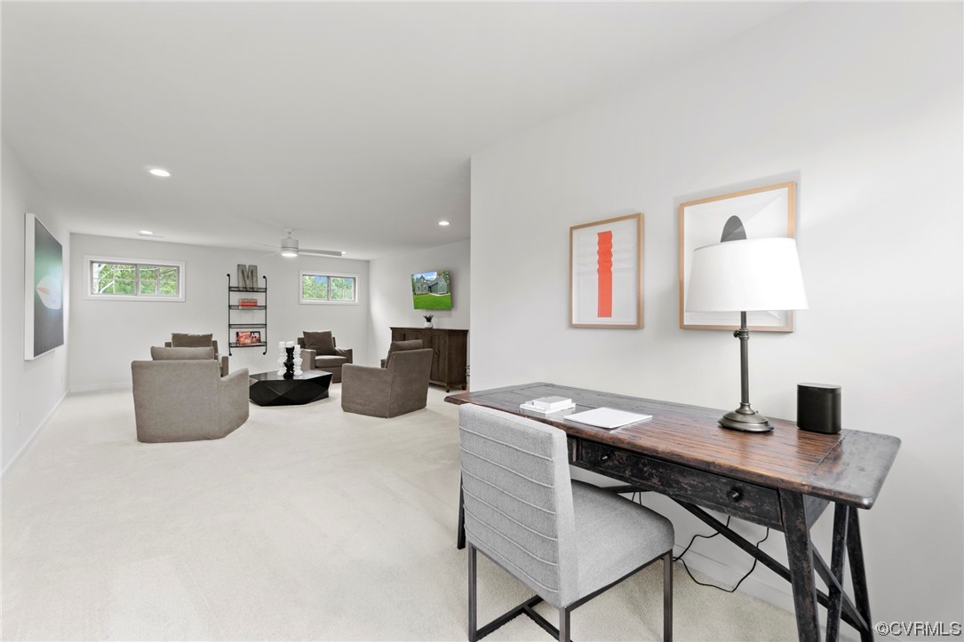 11734 Kings Pond Drive Providence Forge, VA 23140 - Photo 17 of 17 a living room with furniture a lamp and a flat screen tv