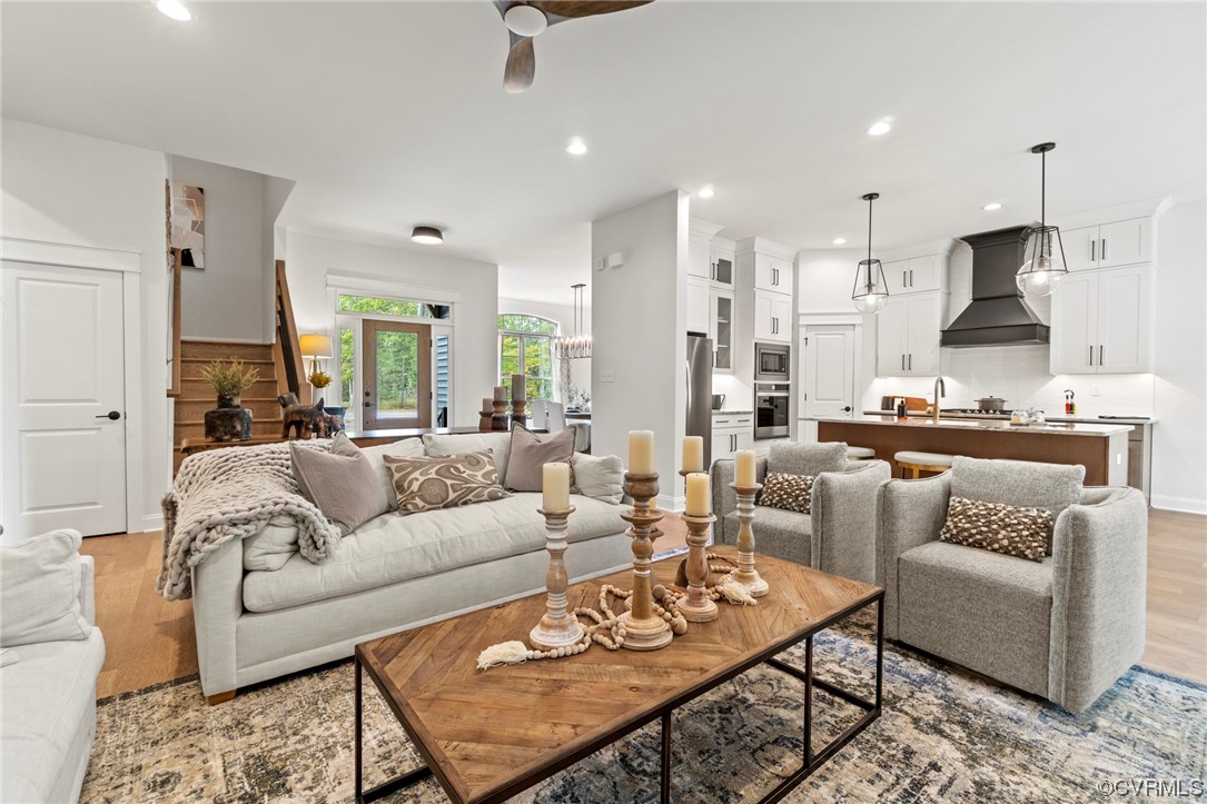 11734 Kings Pond Drive Providence Forge, VA 23140 - Photo 5 of 17 a living room with furniture kitchen and a table