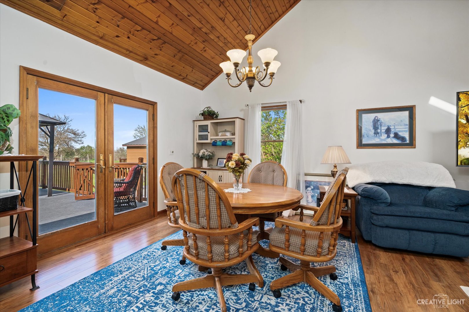 2820 Chicago Road Compton, IL 61318 - Photo 8 of 41 a view of a dining room with furniture wooden floor and chandelier