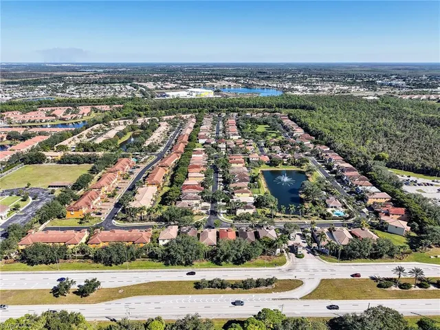 an aerial view of a city with lots of residential buildings
