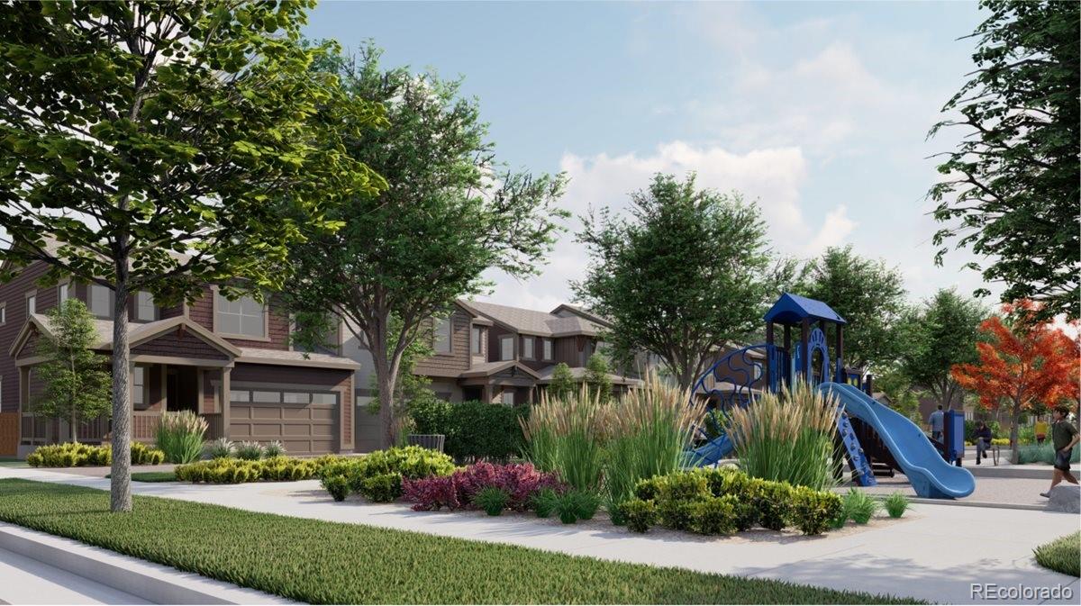 701 Eldorado Drive Erie, CO 80026 - Photo 7 of 10 a front view of a house with a yard and potted plants