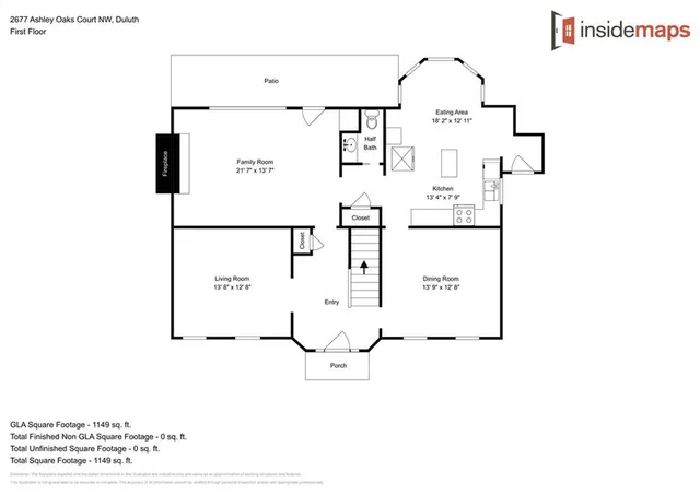 a picture of a bench in front of a microwave