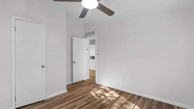 a view of an empty room