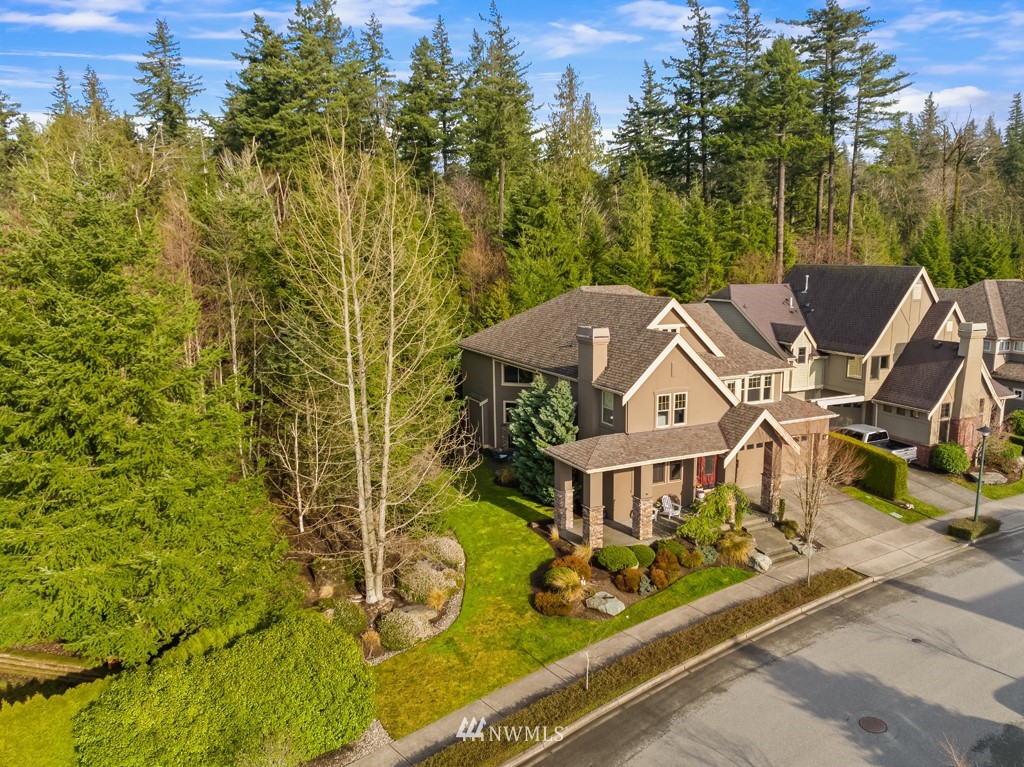 2989 Northeast Davis Loop Issaquah, WA 98029 - Photo 37 of 37 an aerial view of a house with swimming pool