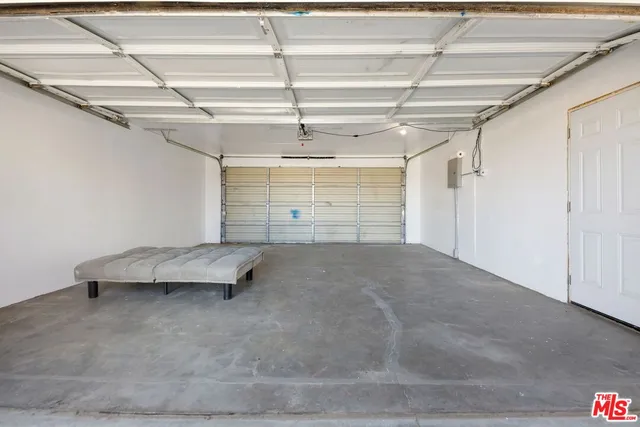 a view of room with stairs and a window