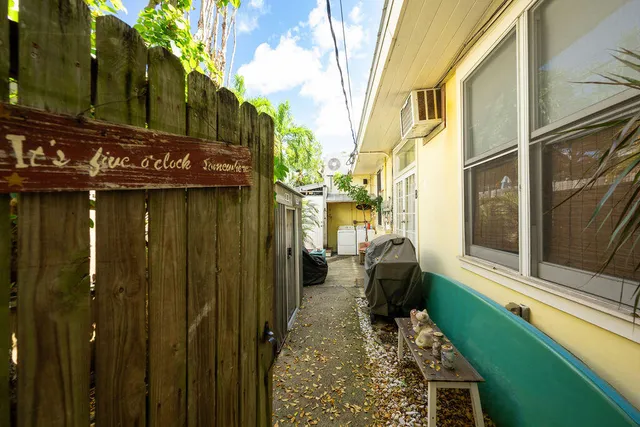 a view of a entrance gate of the building